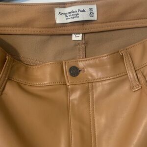 Abercrombie & Fitch Tan Ultra High Rise Pants NWOT 14L